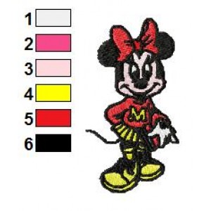 Minnie Mouse Student Embroidery Design